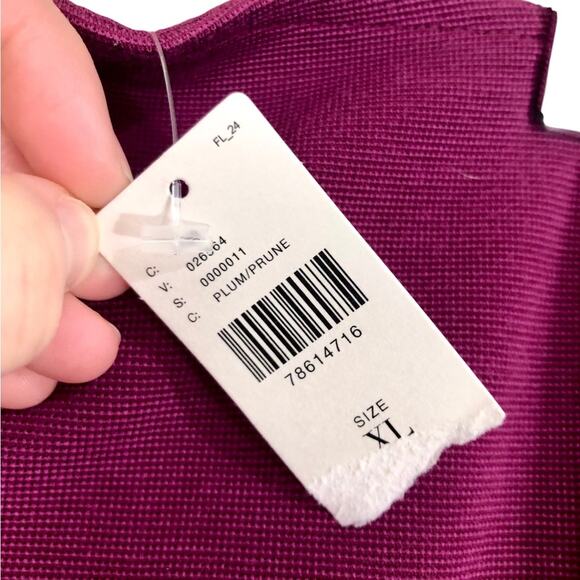 Maeve Strapless Cutout Knee Length Pencil Dress in Magenta Size XL - Picture 4 of 9